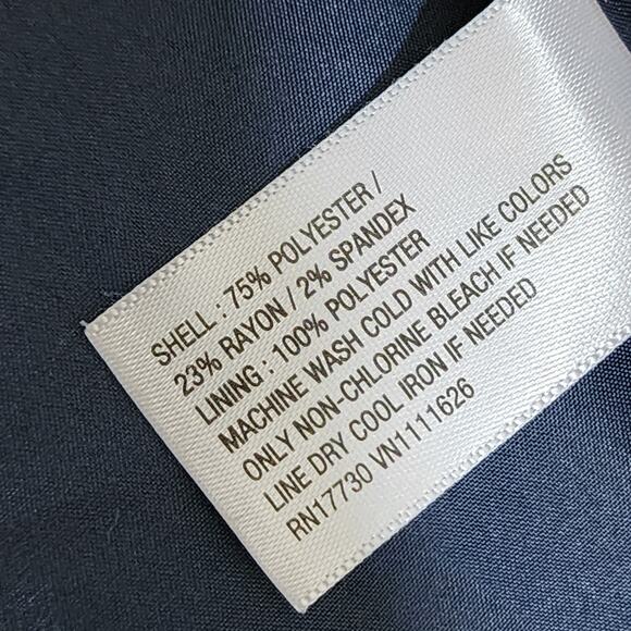 Navy Blue Merona Size 4 Blazer Suit Jacket - Picture 4 of 4